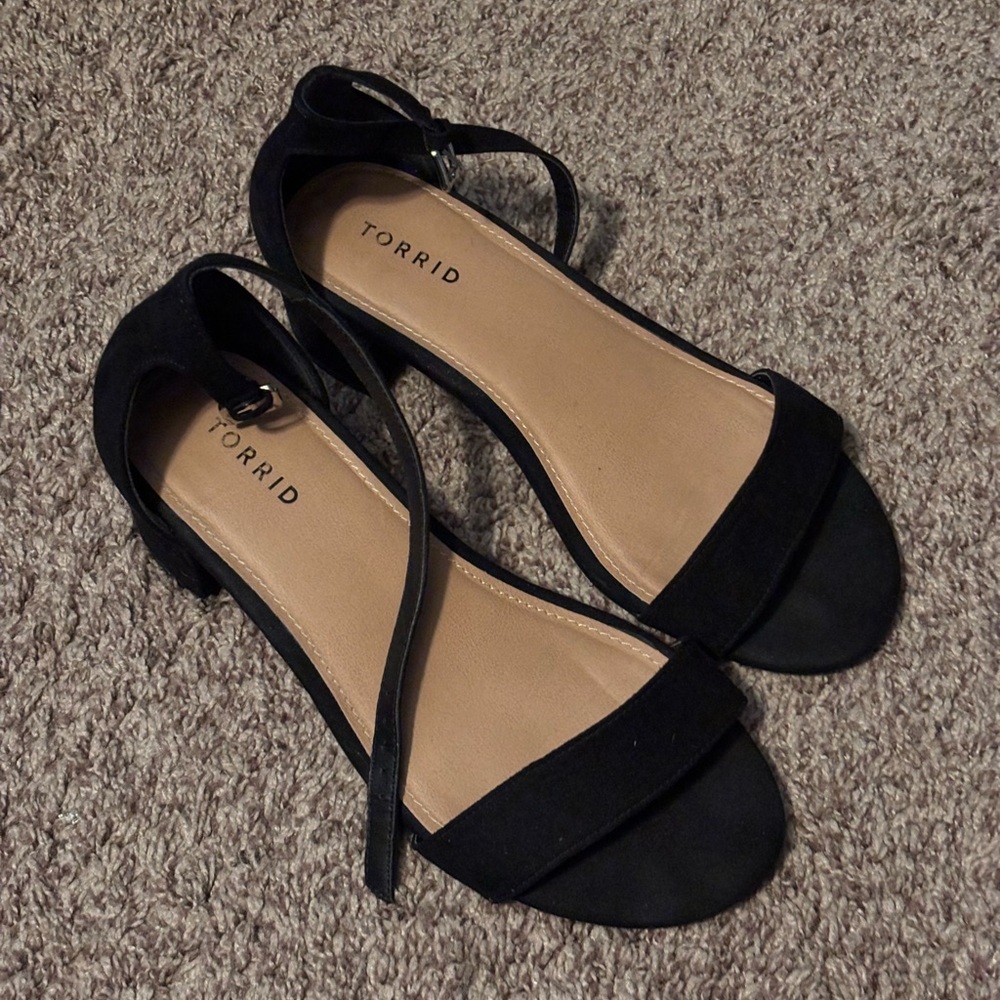 Black sandal from Torrid size 10.5 Wide.